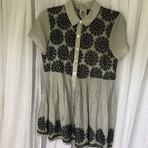 Black and White Blouse